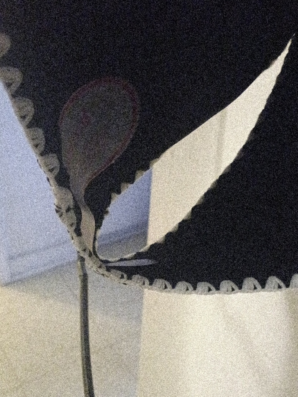 Betsey Johnson LRG Swimsuit Black W/ White Accent Trim - Picture 5 of 5